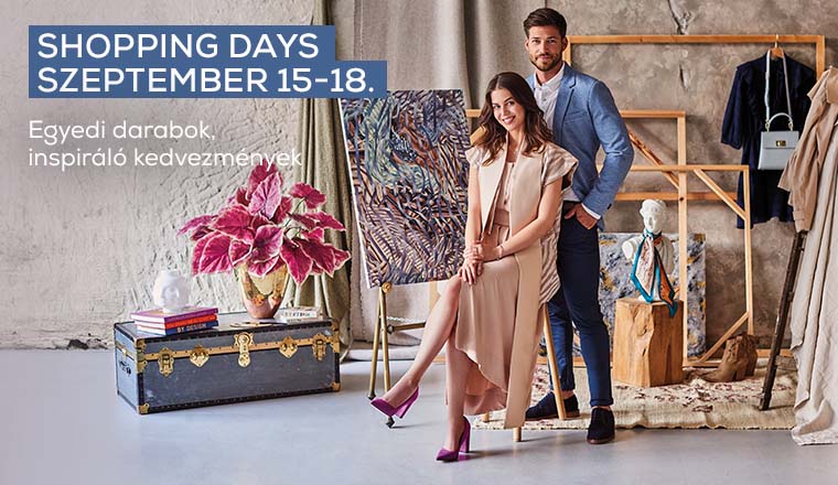 Egyedülálló kedvezményekkel tér vissza a Shopping Days