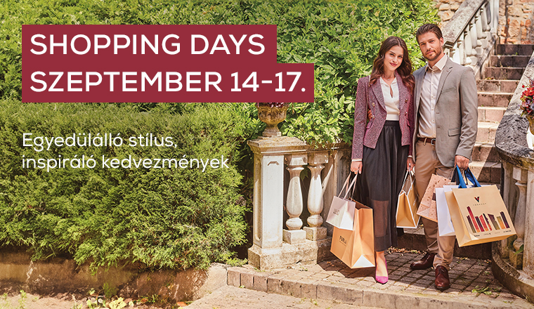 Jövő héten Shopping Days!