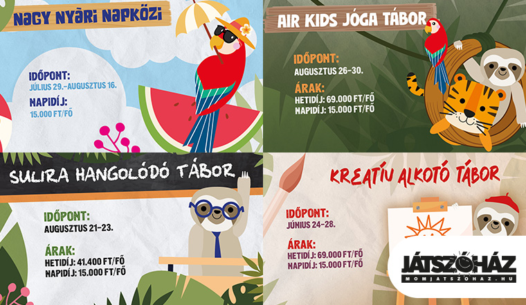 Nyári táborok a MOM Játszóházban