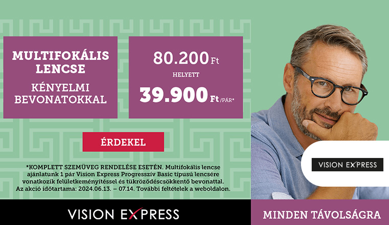 Szemüveglencse-akció a Vision Express üzletében