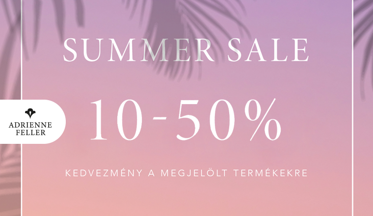Akár 50% kedvezmény az Adrienne Feller termékekre