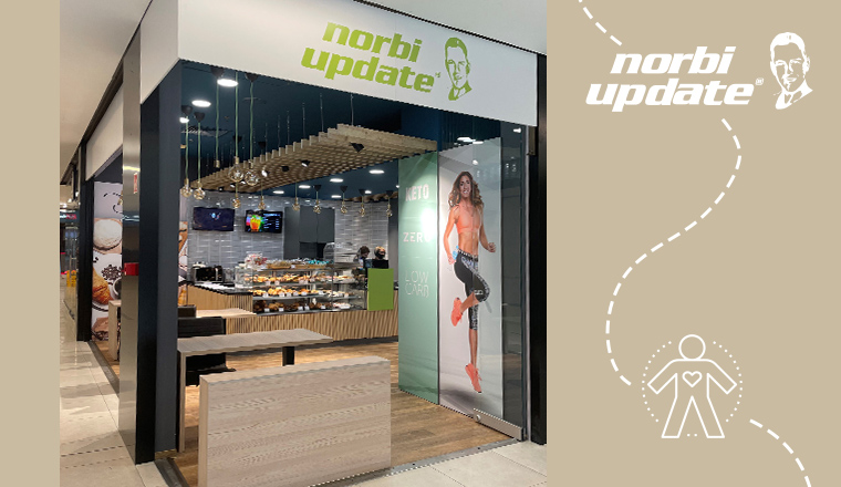 Norbi Update shop & bistro a MOM Parkban